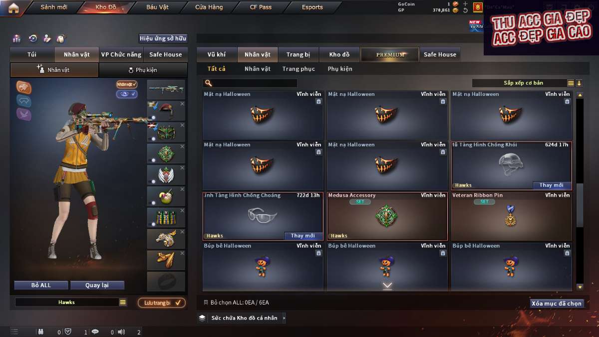 shop acc cf uy tin gia re
